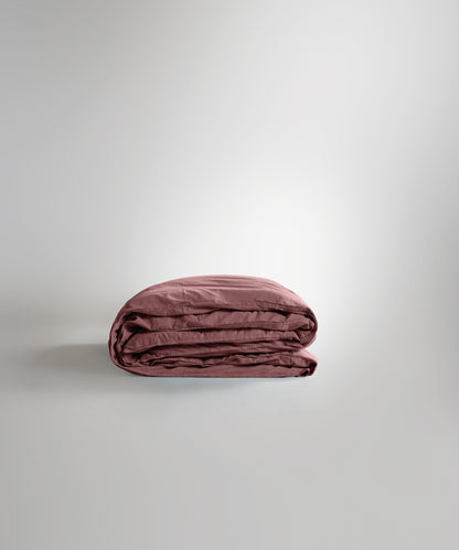 Stonewash 100% Yıkanmış Pamuk Nevresim Old Rose