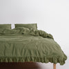 Sicilia Capulet Olive %100 Pamuk Nevresim Takımı – Stonewashed | Limasso