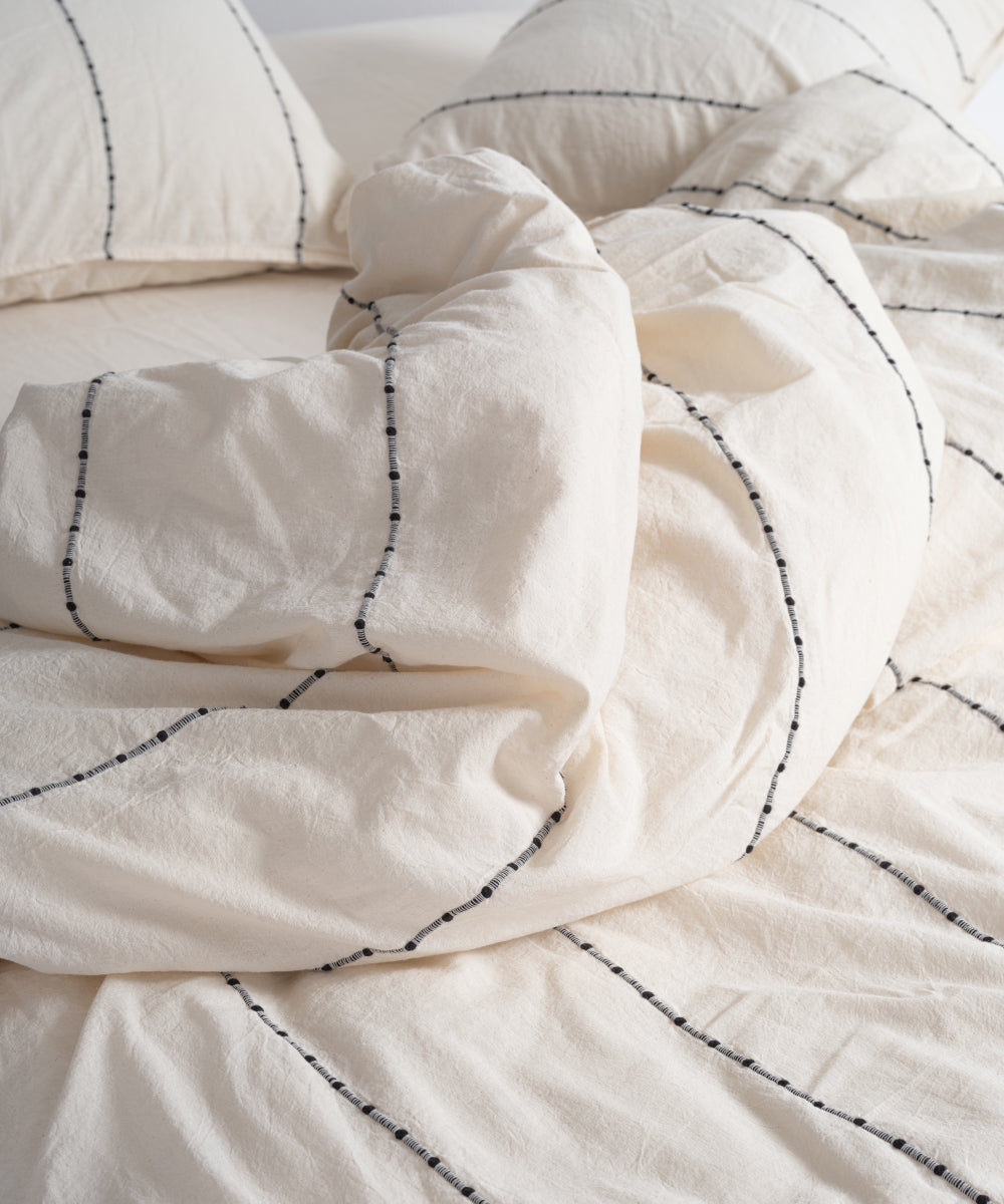 Vilnus 50x70 kapak kapamalı yastık kılıfı çift kişilik pamuk nevresim takımı