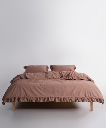 Nefes alan ve ekstra yumuşak pamuk stonewash kumaş detaylarıyla konforlu uyku.