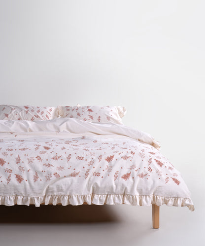 Botanic Veil Autum 100% Pamuk Garmentwash Nevresim Takımı