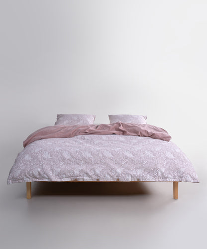 Botanic Veil 100% Pamuk Müslin Garmetwashed Nevresim Takımı - Kahverengi