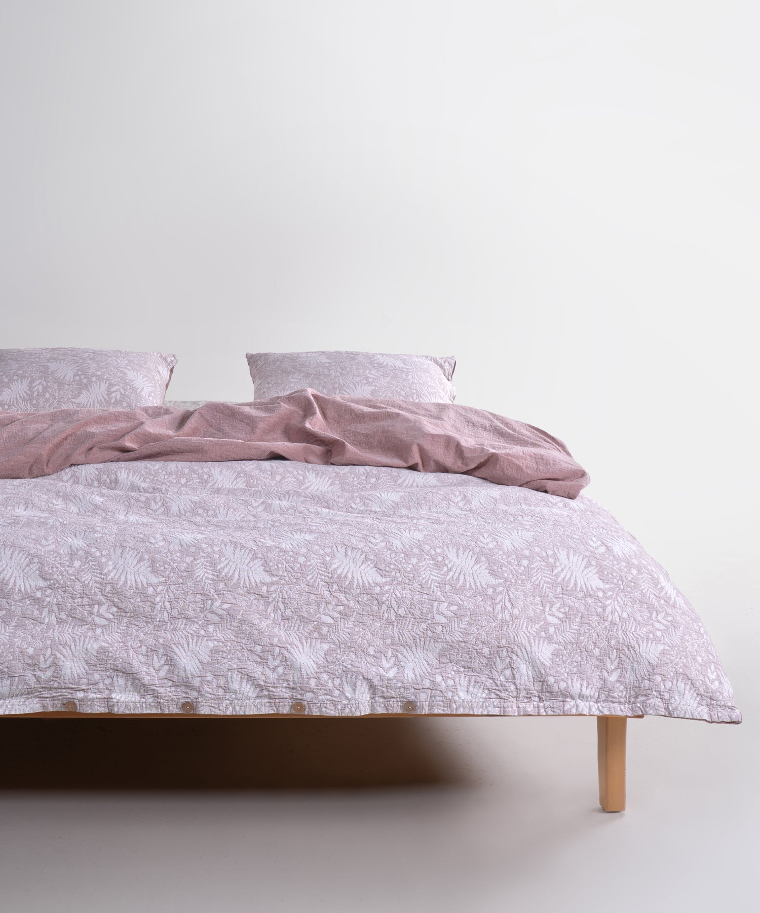 Botanic Veil Brown 100% Pamuk Garmentwash Müslin Nevresim Takımı