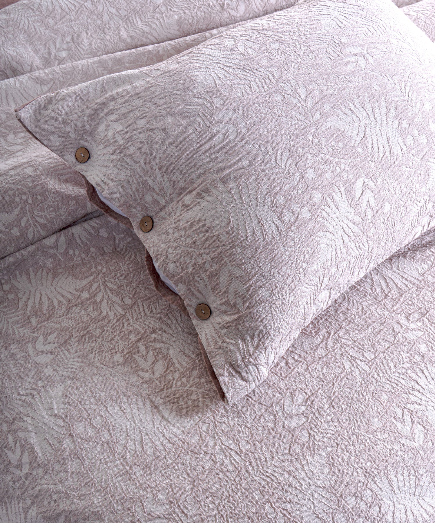 Botanic Veil Brown 100% Pamuk Garmentwash Müslin Nevresim Takımı