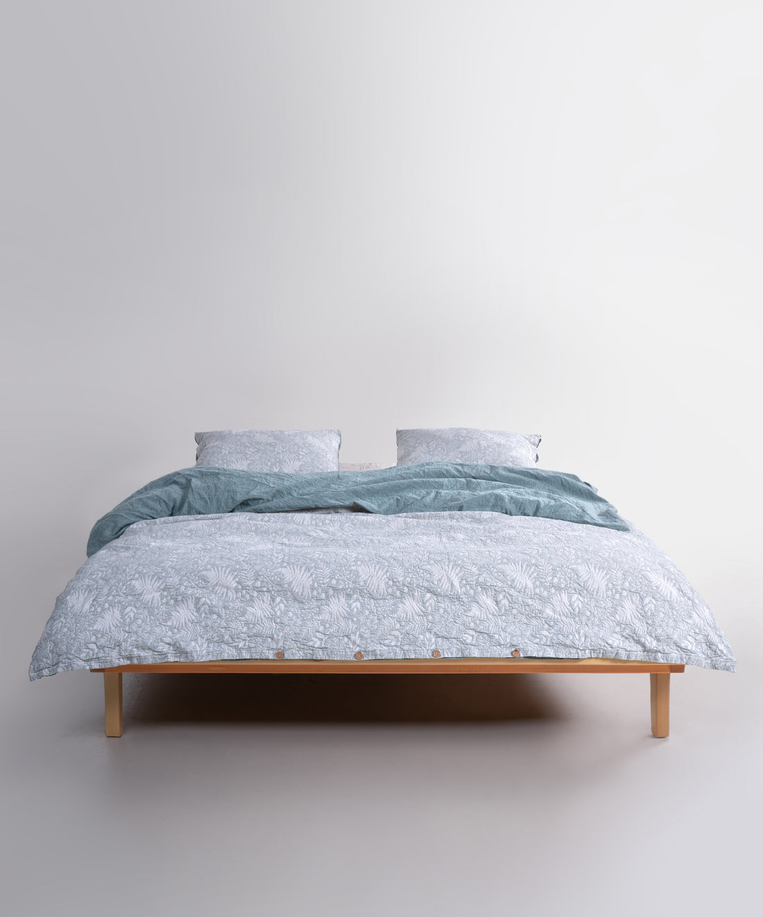 Botanic Veil Green 100% Pamuk Müslin Nevresim Takımı