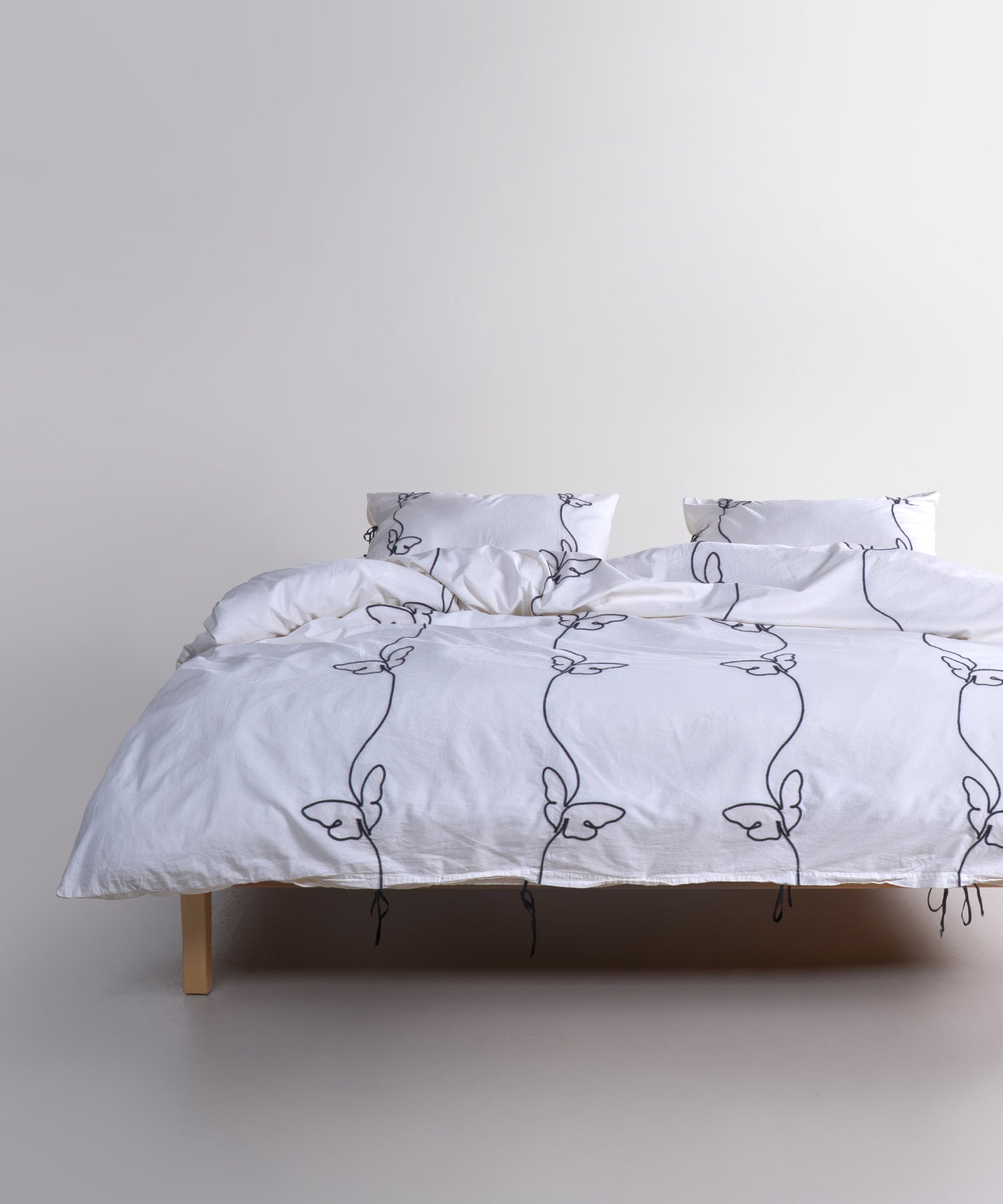 Kelebek %100 Pamuk Stonewashed Nevresim Takımı - Snow White