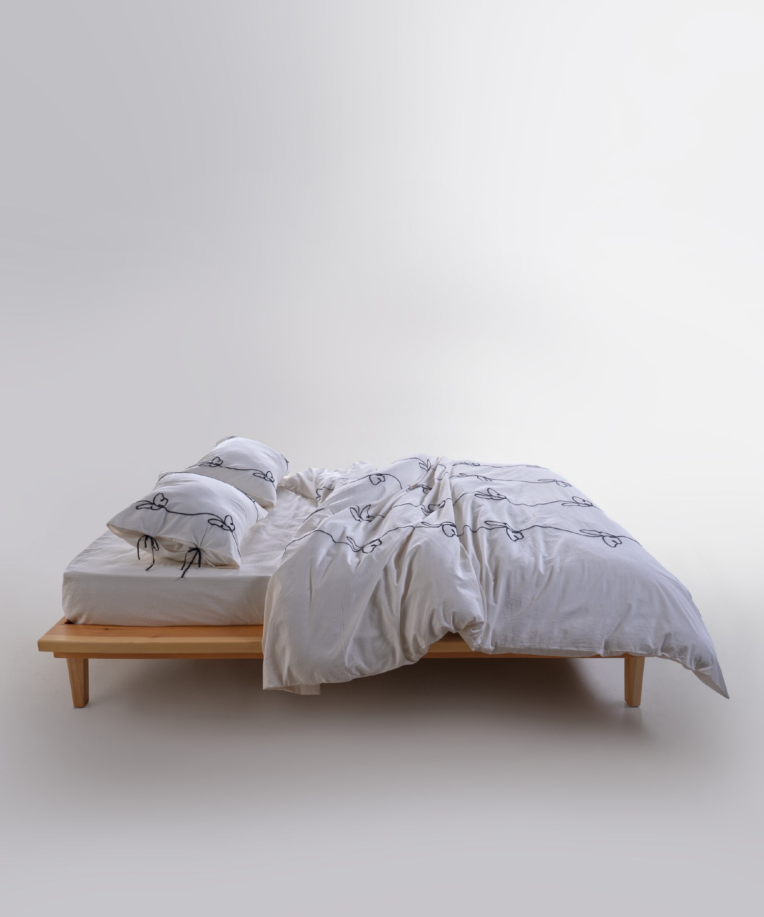 Kelebek %100 Pamuk Stonewashed Nevresim Takımı - Snow White