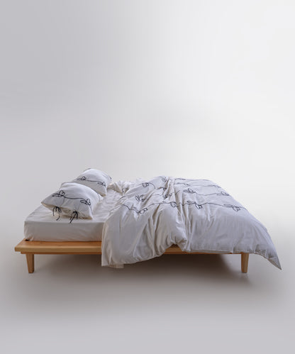 Kelebek %100 Pamuk Stonewashed Nevresim Takımı - Snow White