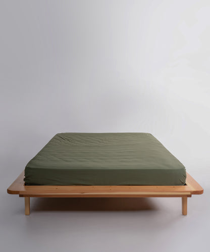 Stonewashed Capulet Olive 100% Soft Pamuk Düz Çarşaf | Limasso