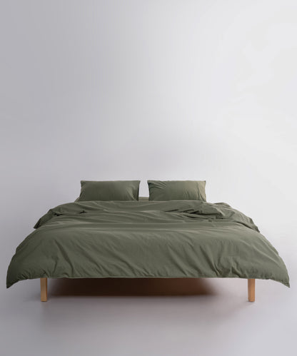 Ephesus Stonewash 100% Yıkanmış Pamuk Nevresim Takımı Capulet Olive