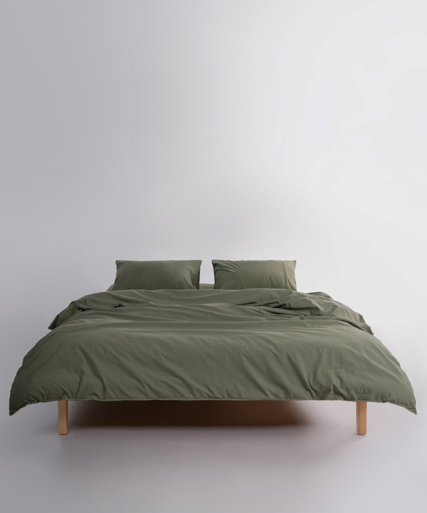 Ephesus Stonewash 100% Yıkanmış Pamuk Nevresim Seti Capulet Olive