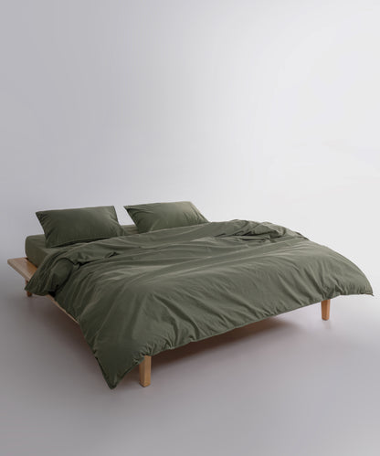 Ephesus Stonewash 100% Yıkanmış Pamuk Nevresim Seti Capulet Olive
