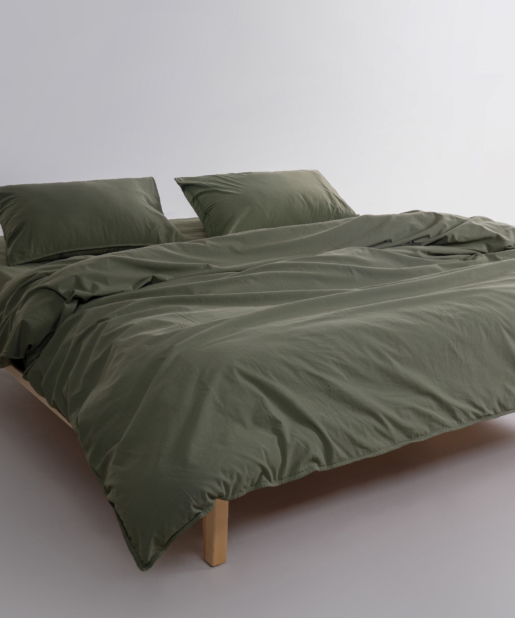 Ephesus Stonewash 100% Yıkanmış Pamuk Nevresim Seti Capulet Olive