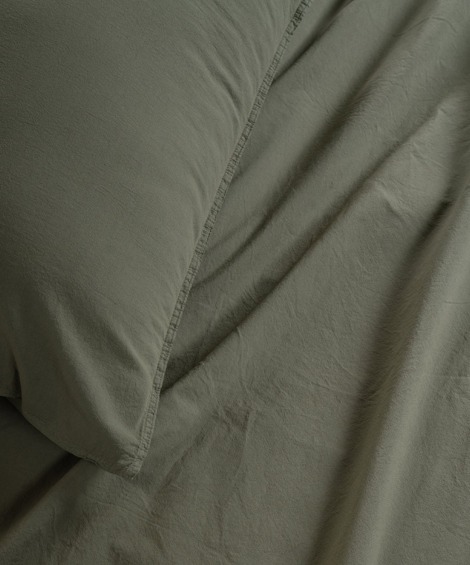 Ephesus Stonewash 100% Yıkanmış Pamuk Nevresim Seti Capulet Olive