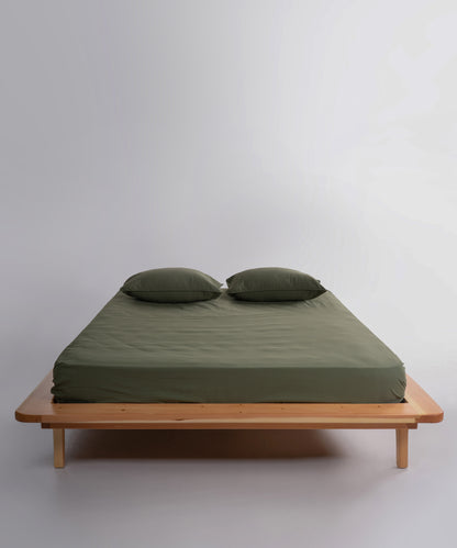 Ephesus Stonewash 100% Yıkanmış Pamuk Nevresim Takımı Capulet Olive