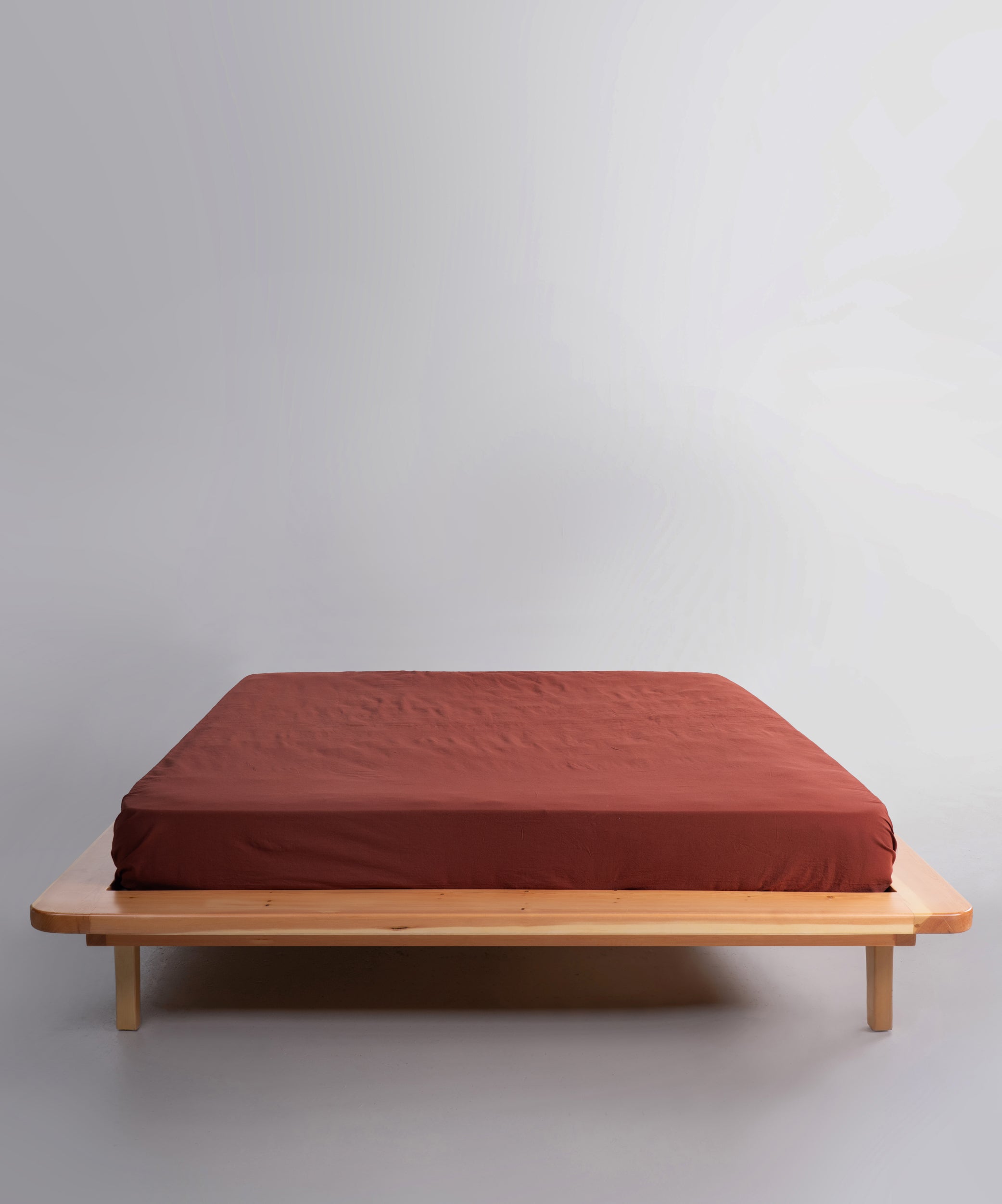 Stonewashed Cinnamon Stick 100% Soft Pamuk Düz Çarşaf | Limasso