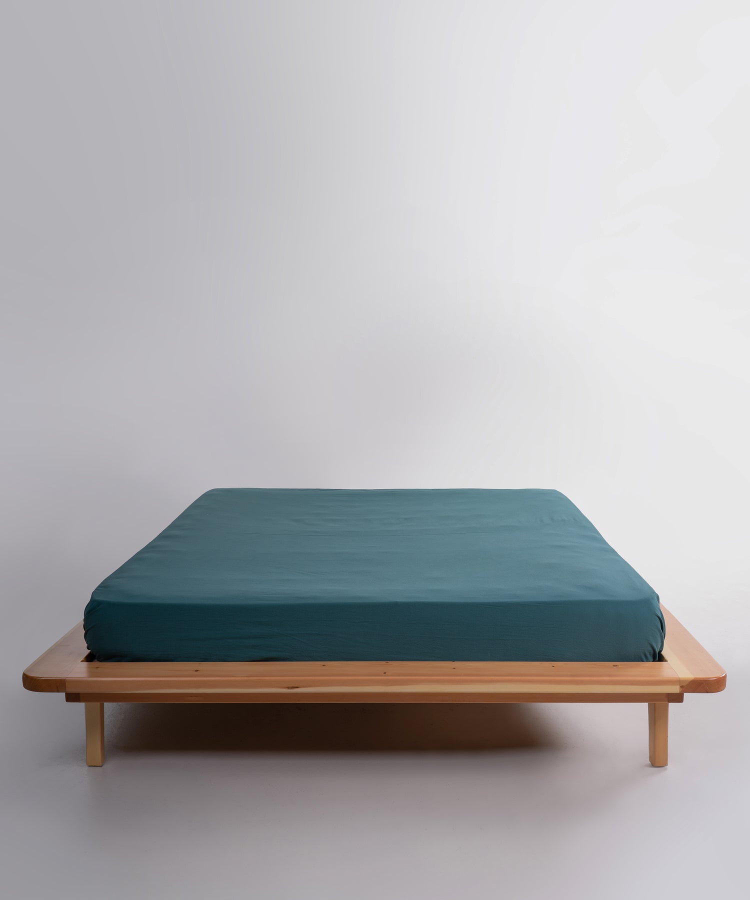 Stonewashed Dark Green 100% Soft Pamuk Düz Çarşaf | Limasso