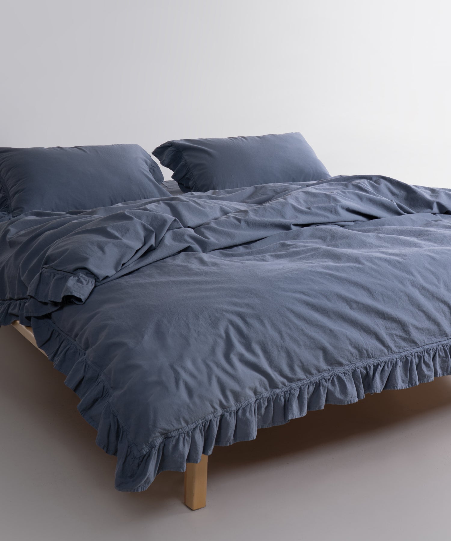 Exclusive Stonewash 100% Yıkanmış Pamuk Nevresim Seti Castle Rock