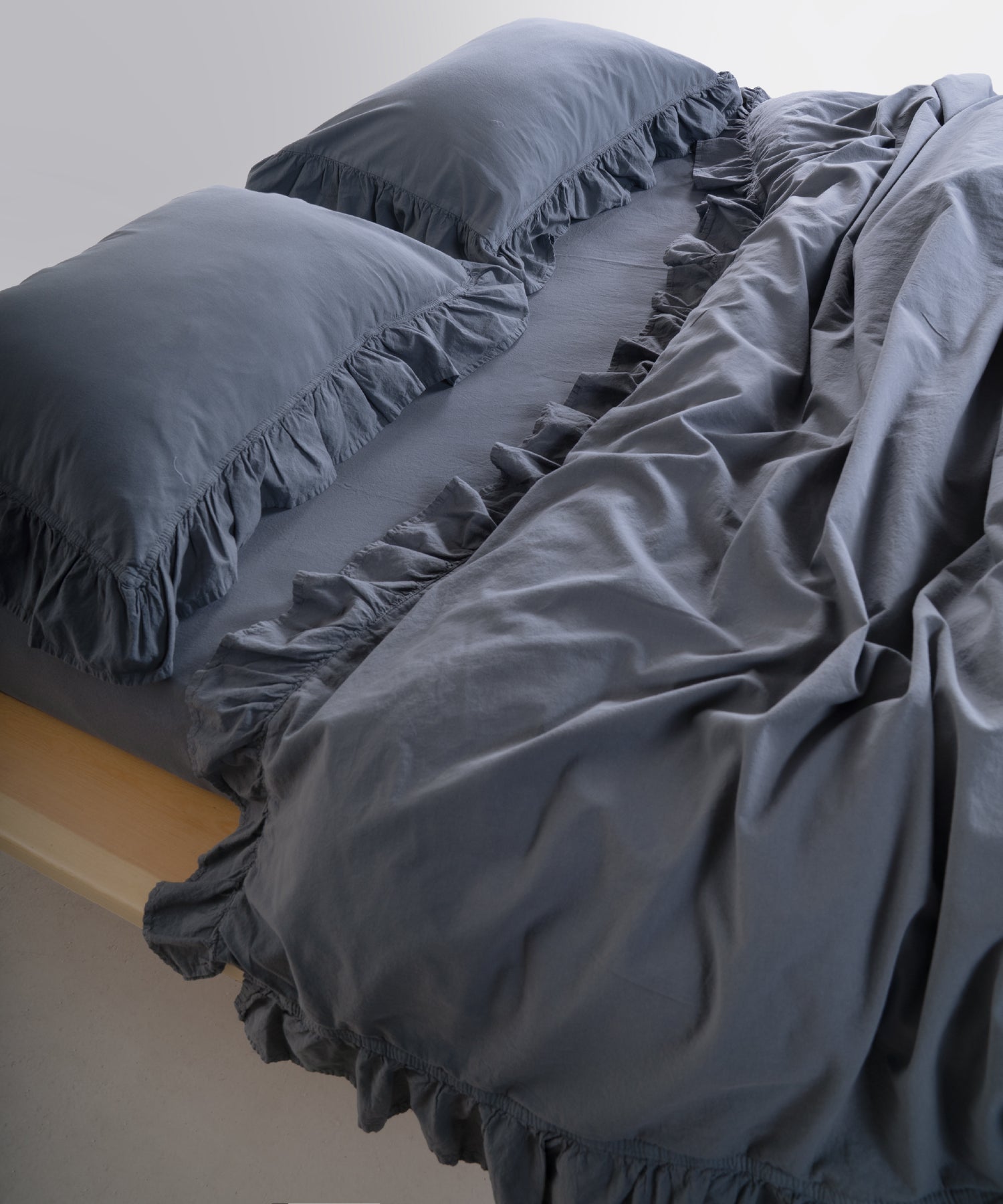 Exclusive Stonewash 100% Yıkanmış Pamuk Nevresim Seti Castle Rock