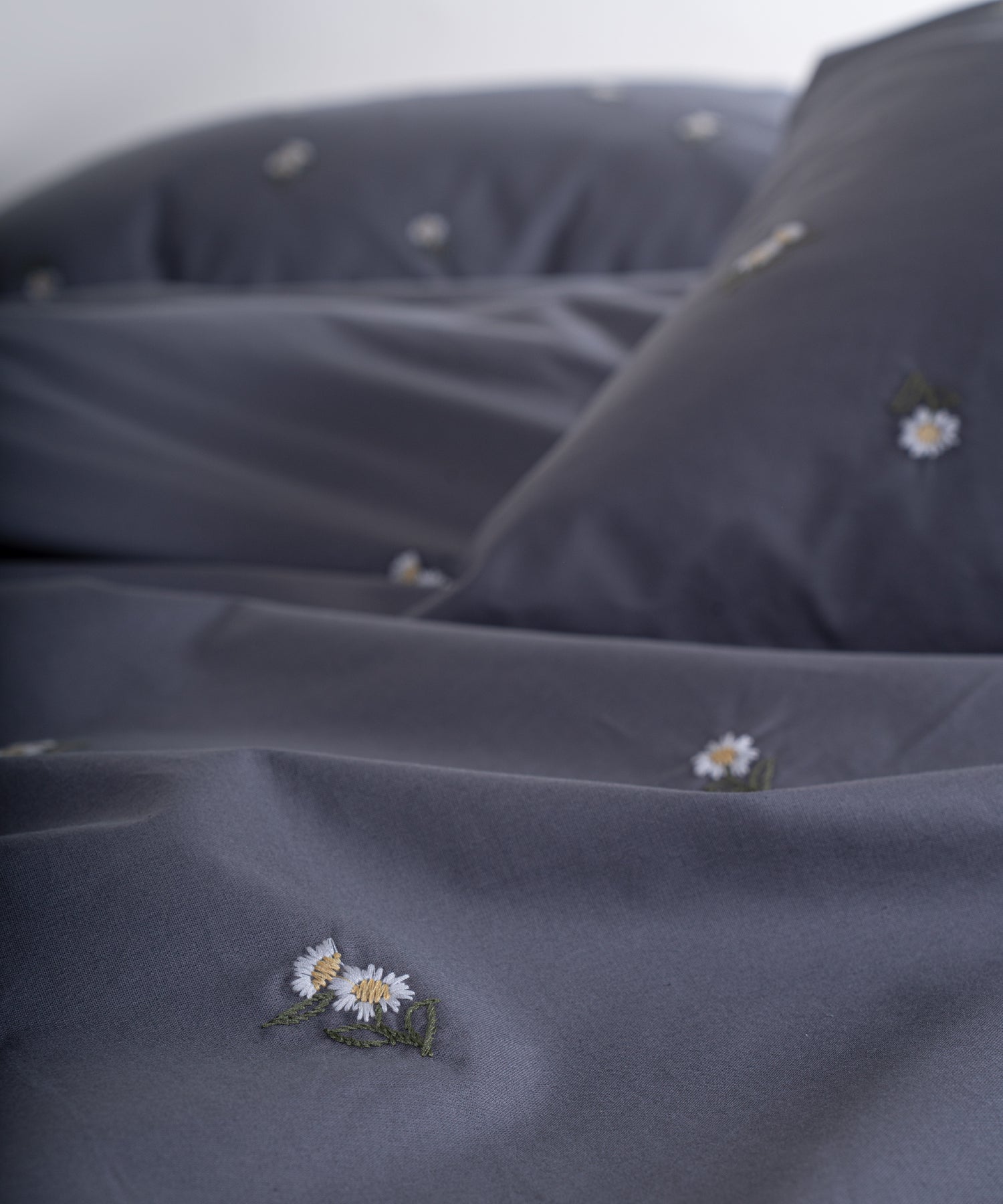 Papatya 100% Pamuk Nakışlı Nevresim Takımı - Castle Rock