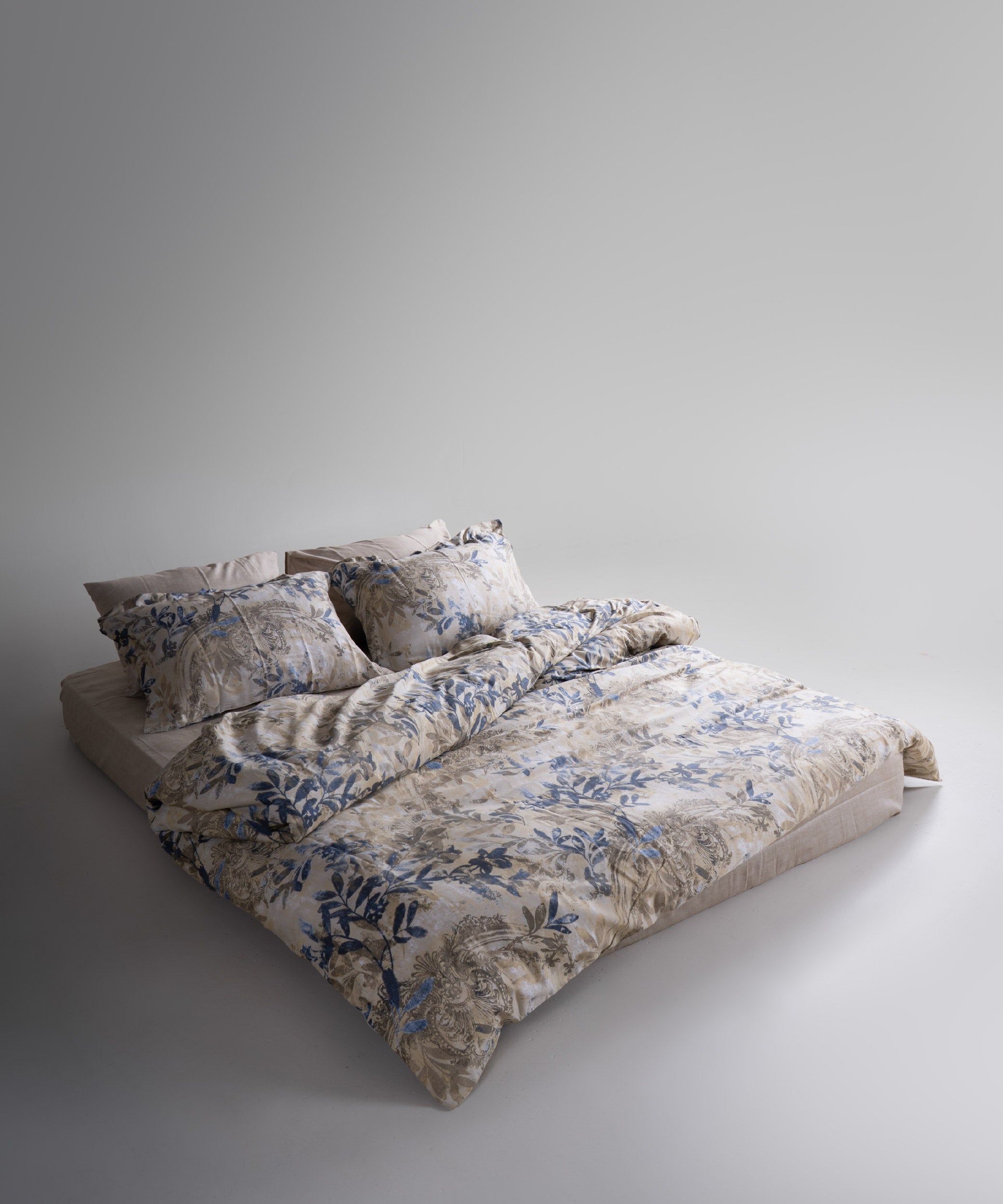 %100 Pamuk Baskılı Saten Nevresim Takımı - Cinque Terra