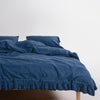 Sicilia Dress Blue %100 Pamuk Nevresim Takımı – Stonewashed | Limasso