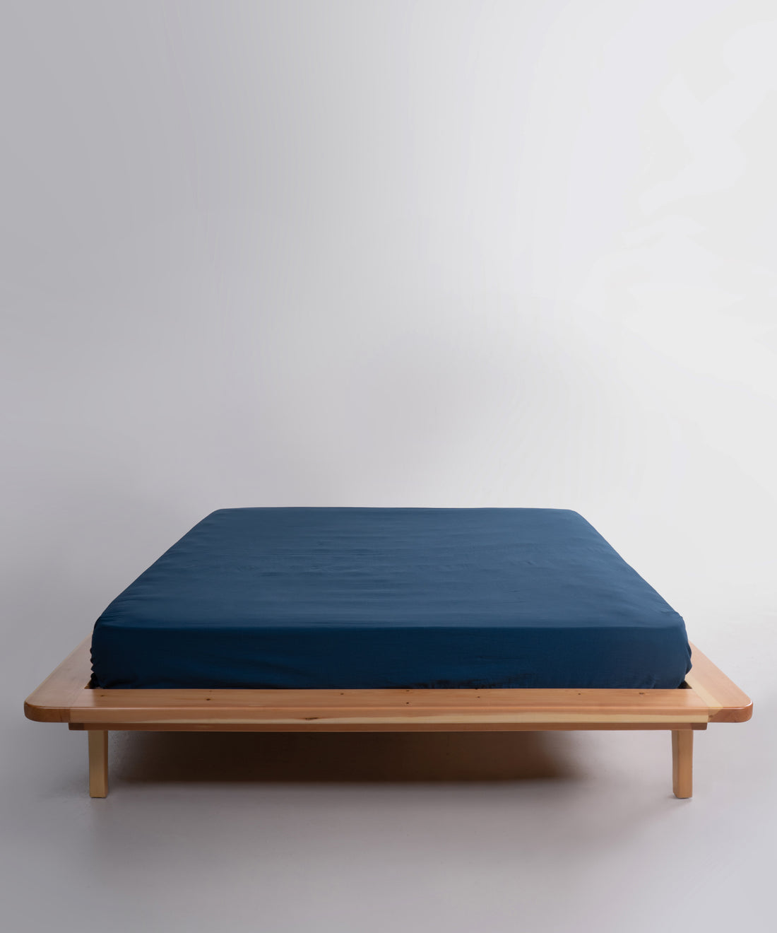 Stonewashed Dress Blue 100% Soft Pamuk Düz Çarşaf | Limasso