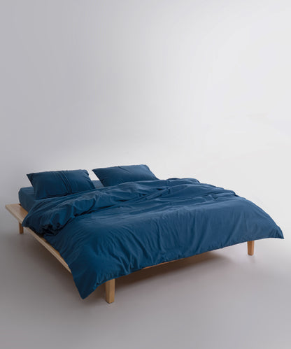 Ephesus Stonewash 100% Yıkanmış Pamuk Nevresim Seti Dress Blue