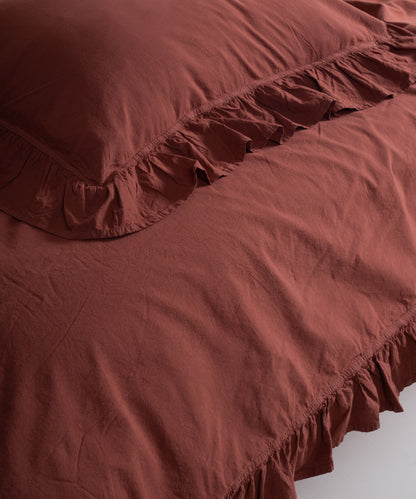Stonewash Exclusive 100% Soft Pamuk Yastık Kılıfı Cinnamon Stick