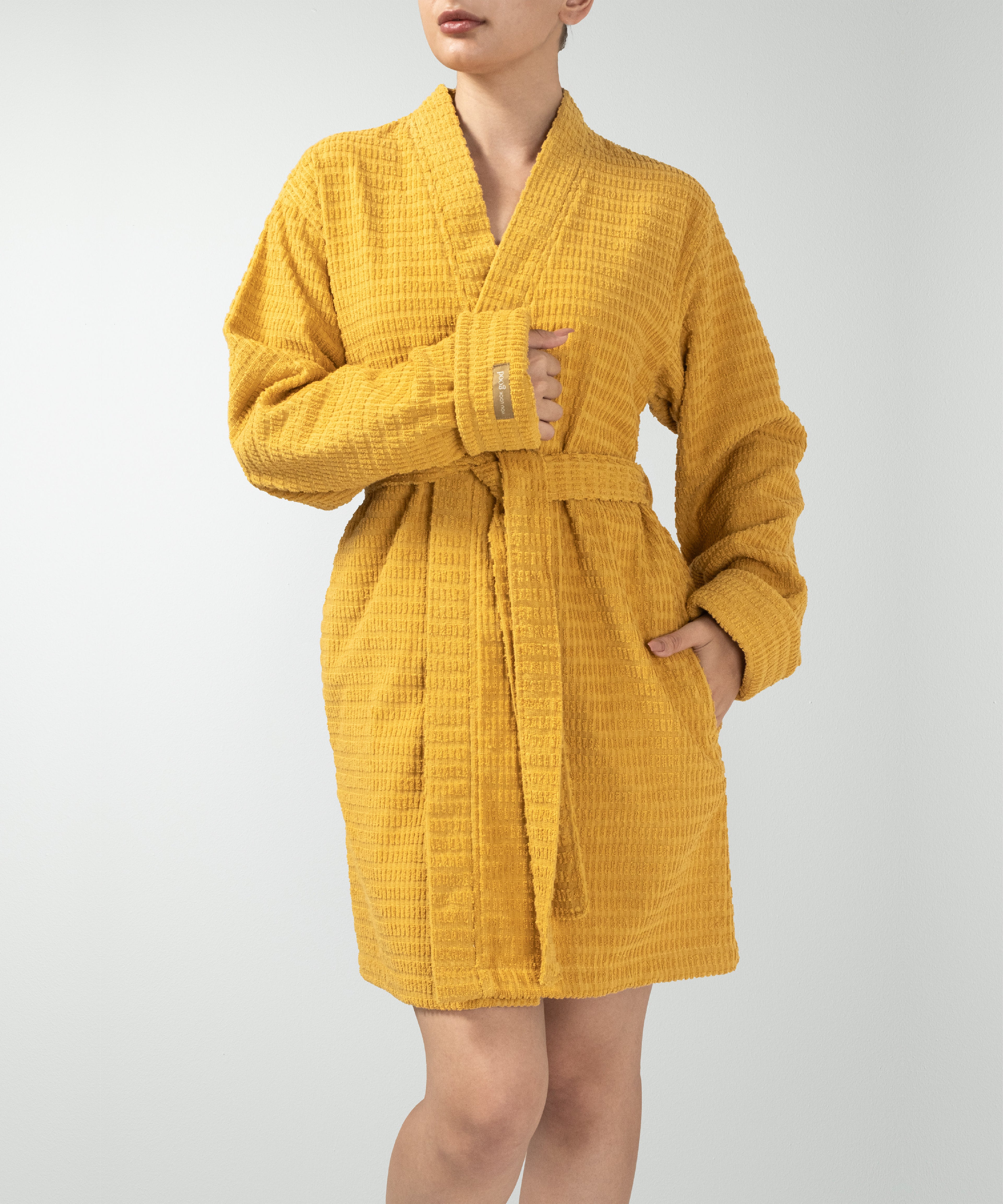 Penta - Unisex Bornoz Mustard