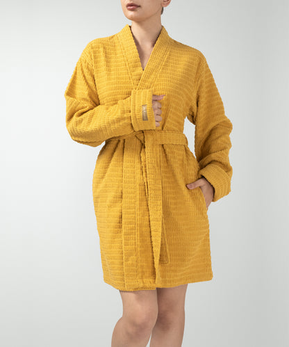 Penta - Unisex Bornoz Mustard