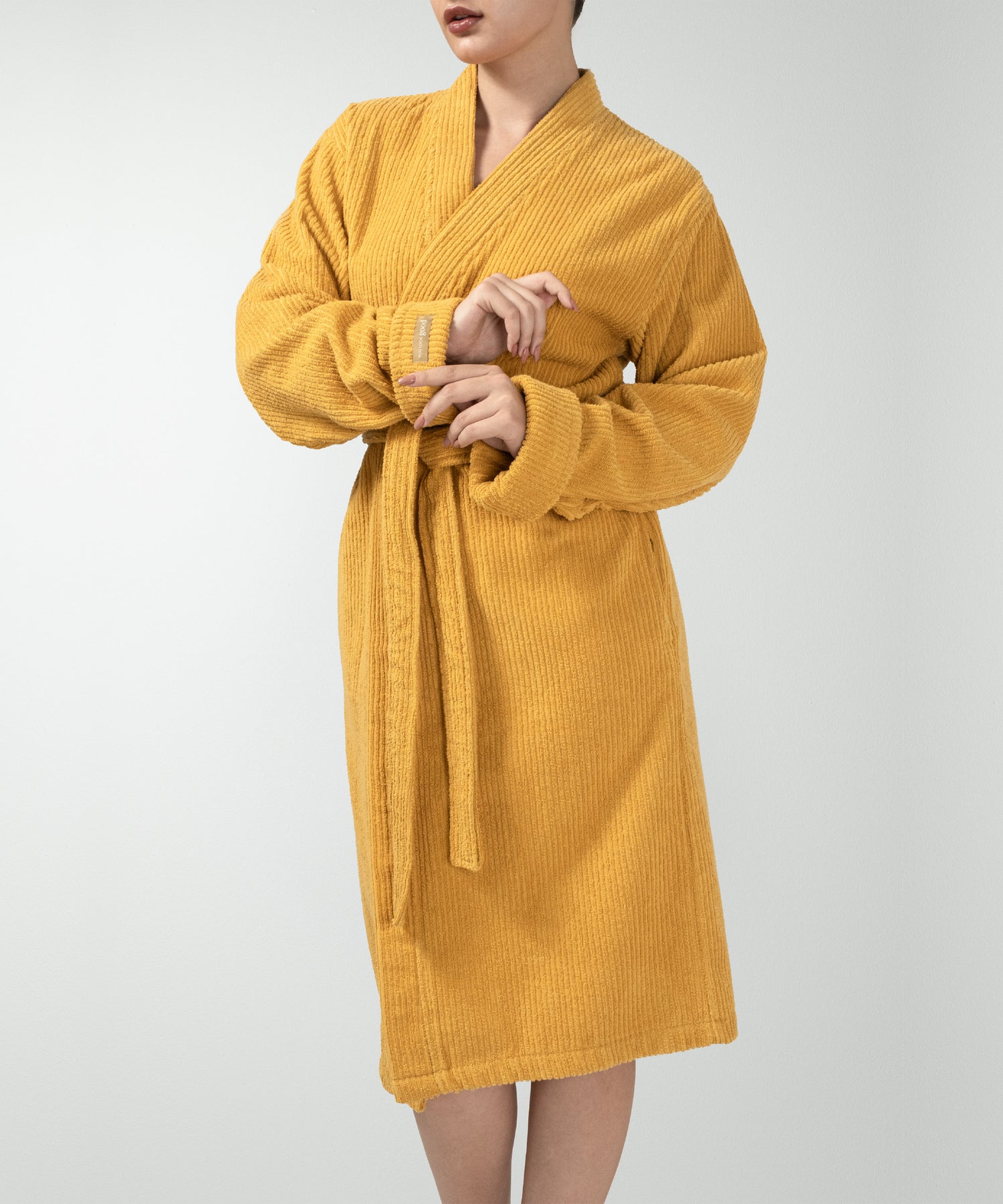 Pana - Unisex Bornoz Mustard