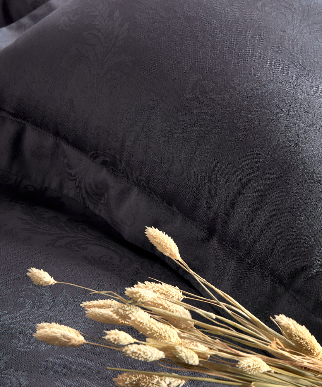 %100 Pamuk Jakarlı Nevresim Takımı Hoten - Natural Grey