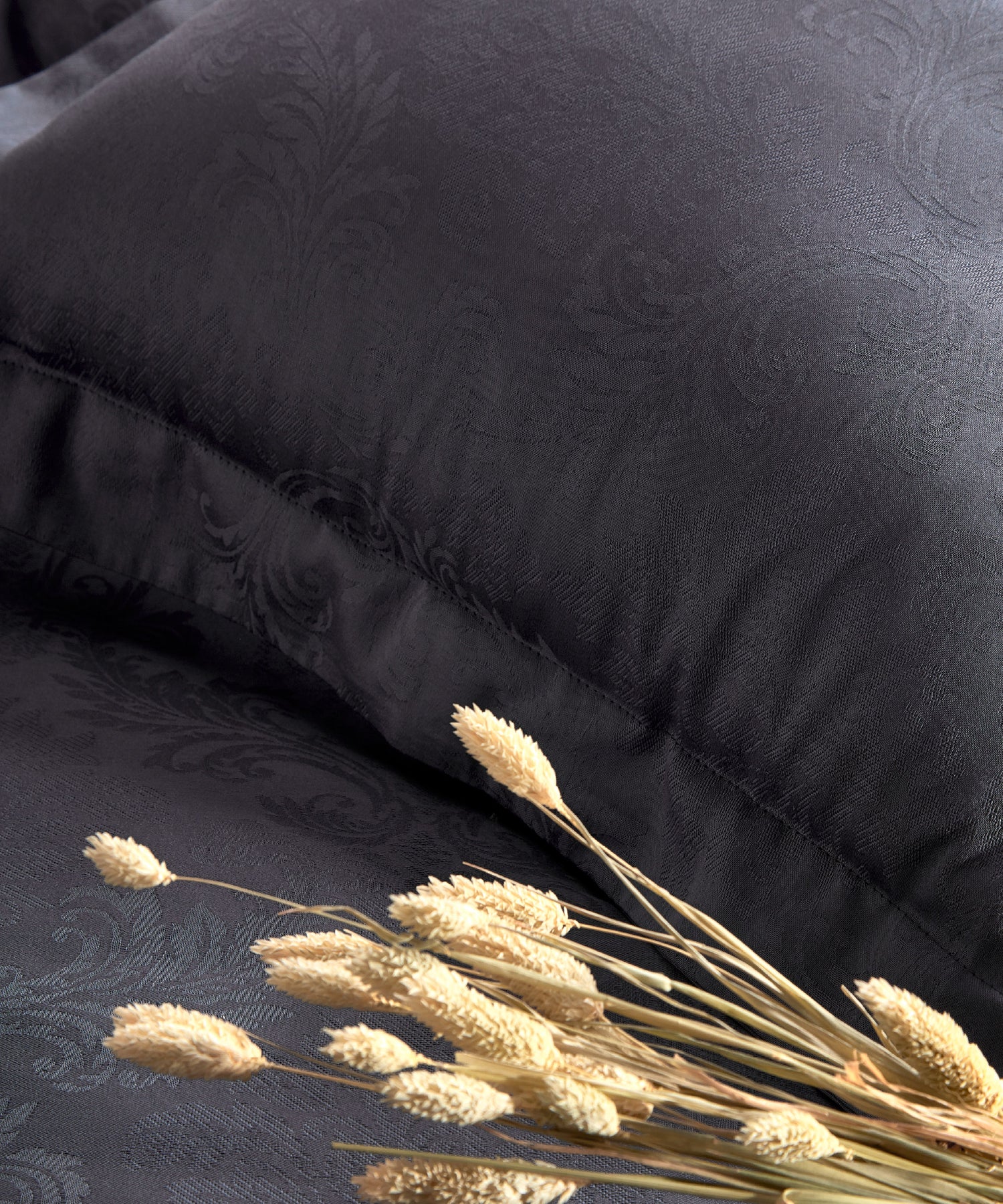 %100 Pamuk Jakarlı Nevresim Takımı Hoten - Natural Grey