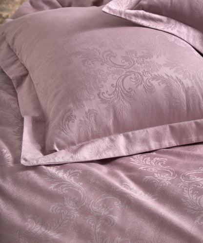 %100 Pamuk Jakarlı Nevresim Takımı Hoten - Natural Violet