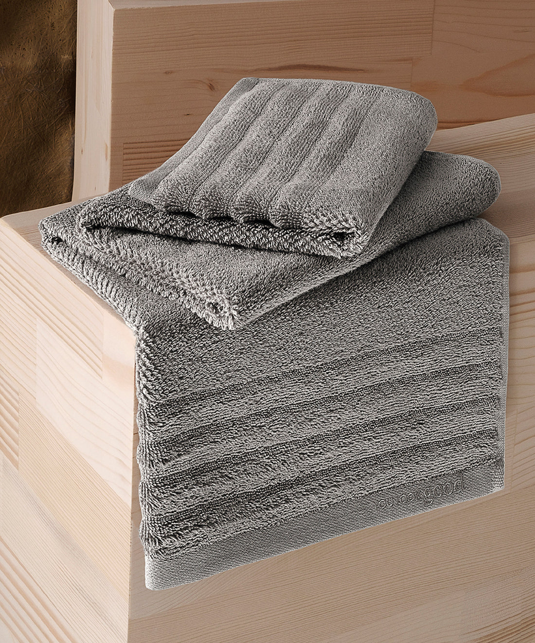 Lapis Set - 50x90cm 1 Havlu + 70x140cm 1 Havlu Grey