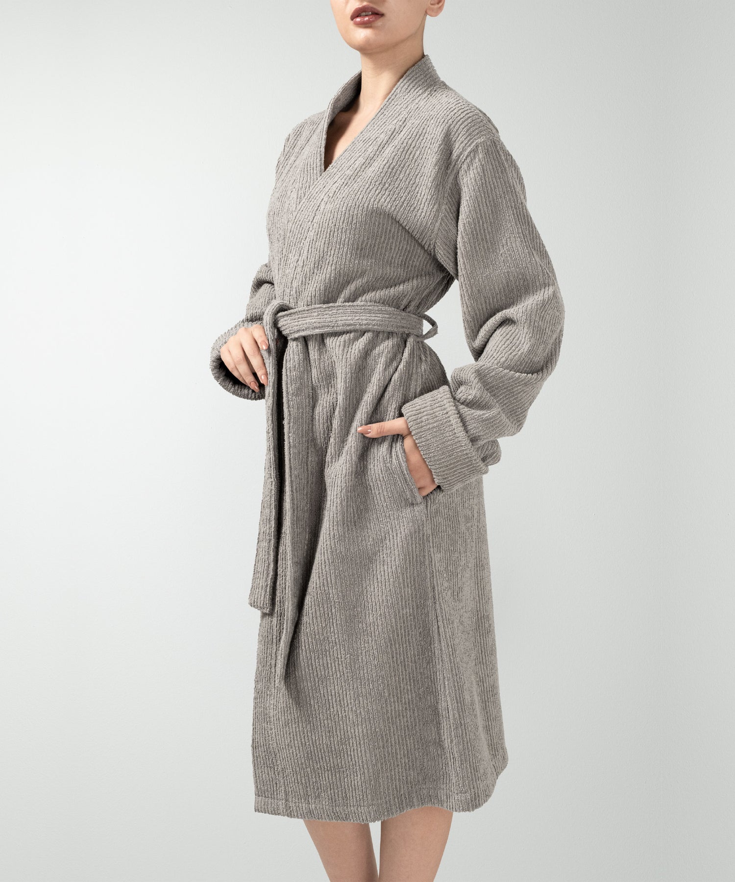 Pana - Unisex Bornoz Grey