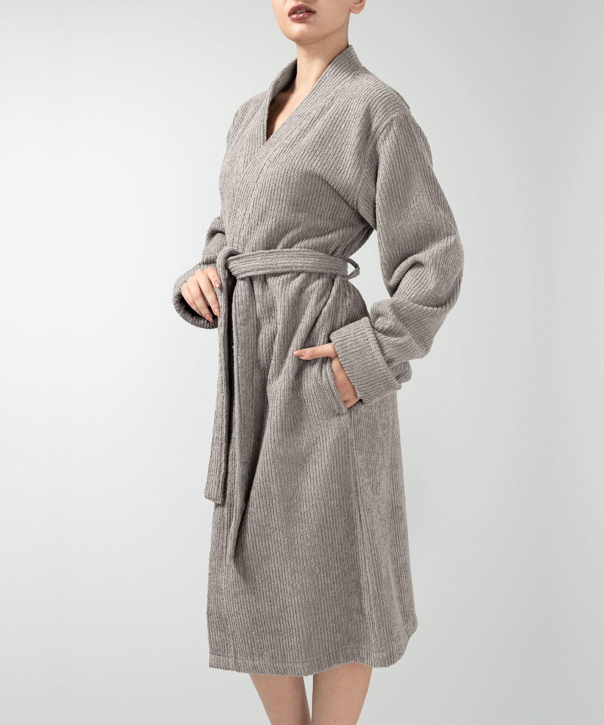 Pana - Unisex Bornoz Grey