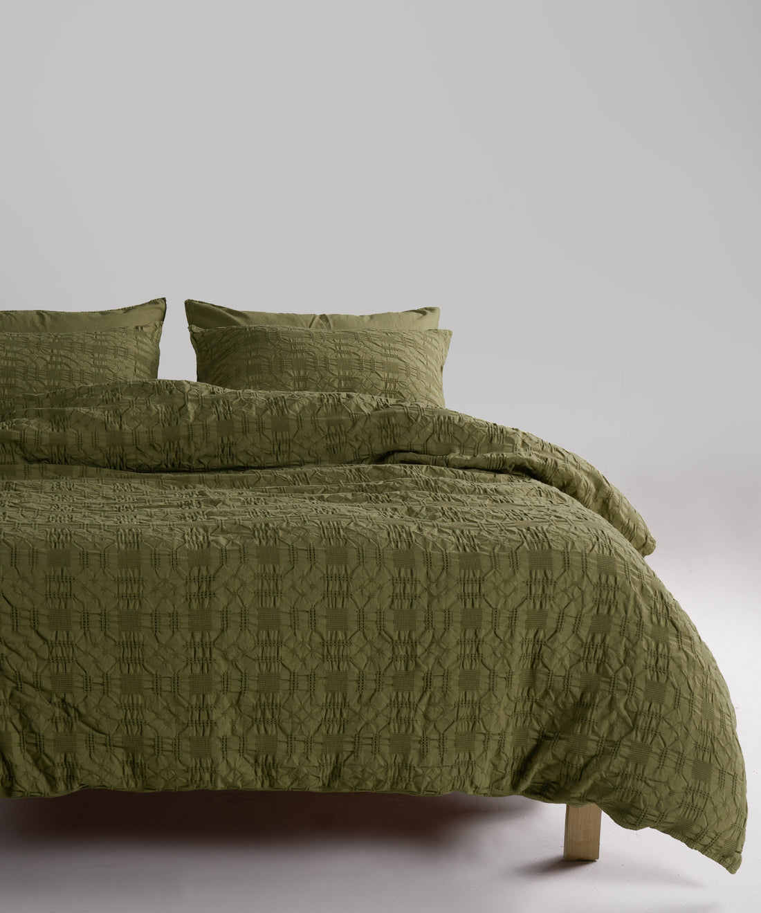 Kristal %100 Pamuk Stonewash Nevresim Takımı - Capulet Olive