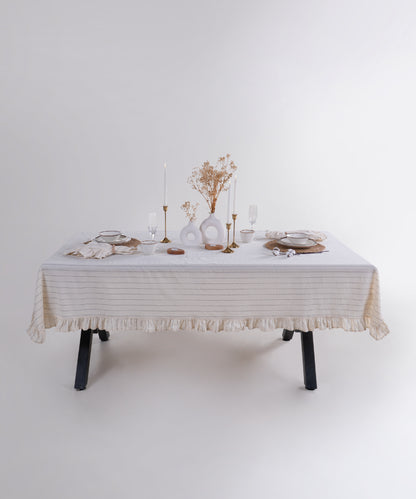 Leila %100 Pamuk Garment Wash Masa Örtüsü - 140X200cm