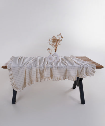 Leila %100 Pamuk Garment Wash Masa Örtüsü - 140X200cm