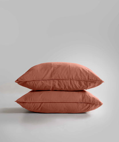 Stonewash 100% Yıkanmış Pamuk Nevresim Seti Mecca Orange
