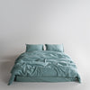 Ephesus Stonewash 100% Yıkanmış Pamuk Nevresim Seti Mineral Blue