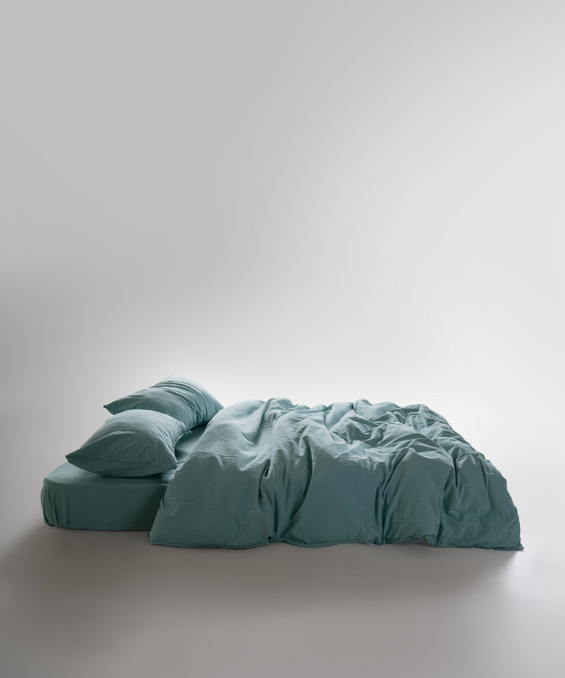 Ephesus Stonewash 100% Yıkanmış Pamuk Nevresim Seti Mineral Blue