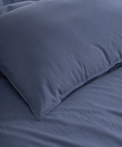 Stonewashed Natural Grey 100% Soft Pamuk Düz Çarşaf | Limasso