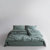 Ephesus Stonewash 100% Yıkanmış Pamuk Nevresim Seti Natural Green