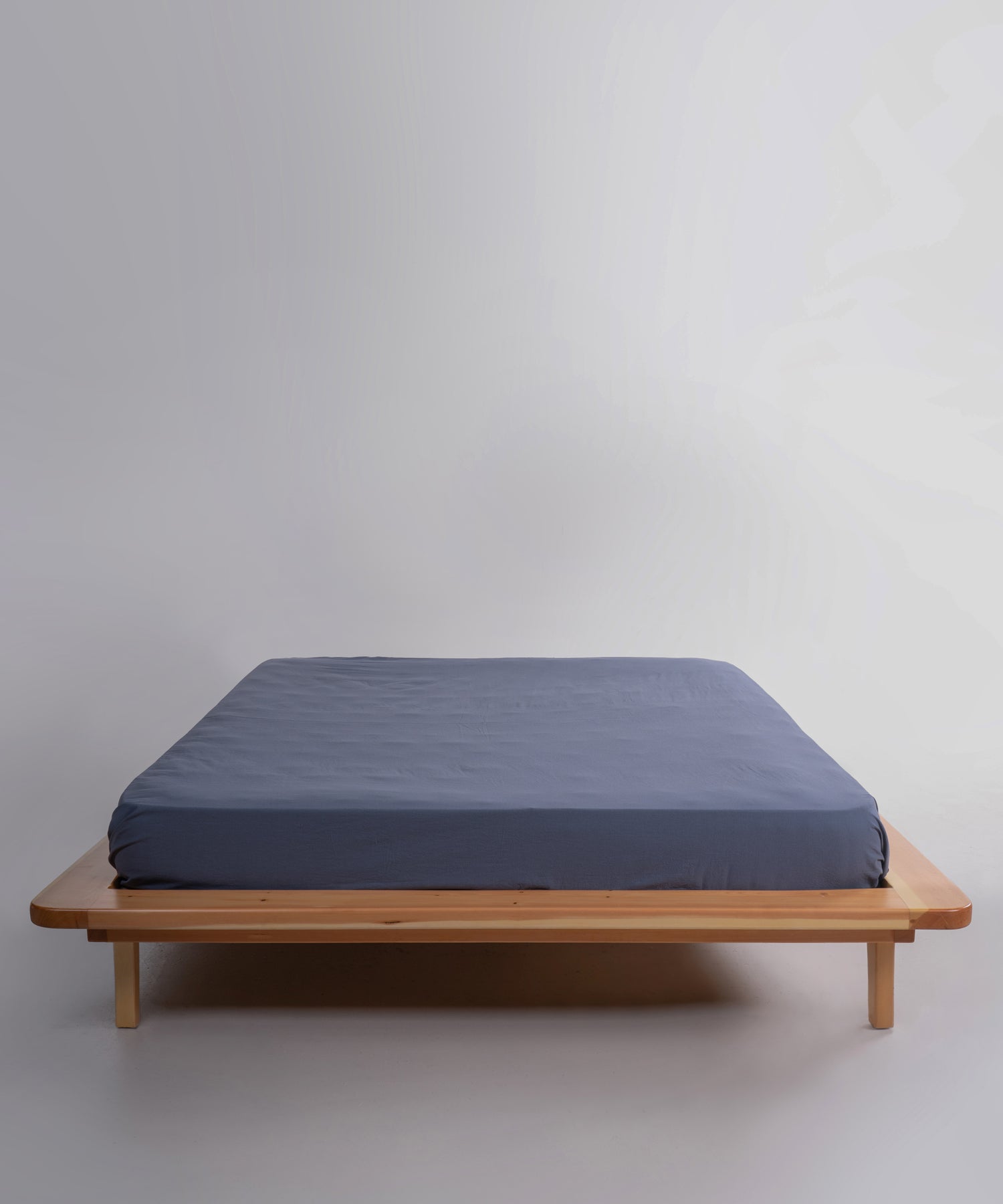 Stonewashed Natural Grey 100% Soft Pamuk Düz Çarşaf | Limasso