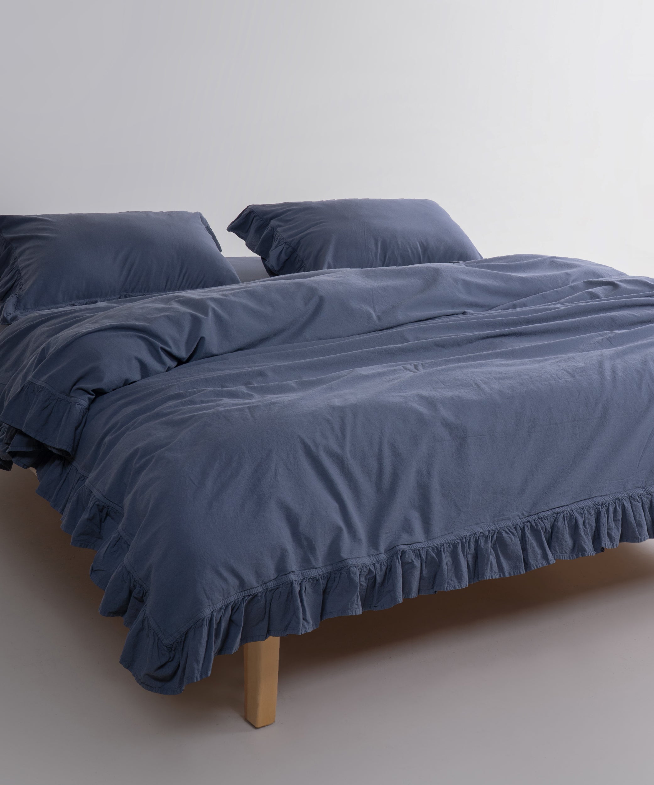 Exclusive Stonewash 100% Yıkanmış Pamuk Nevresim Seti Natural Grey