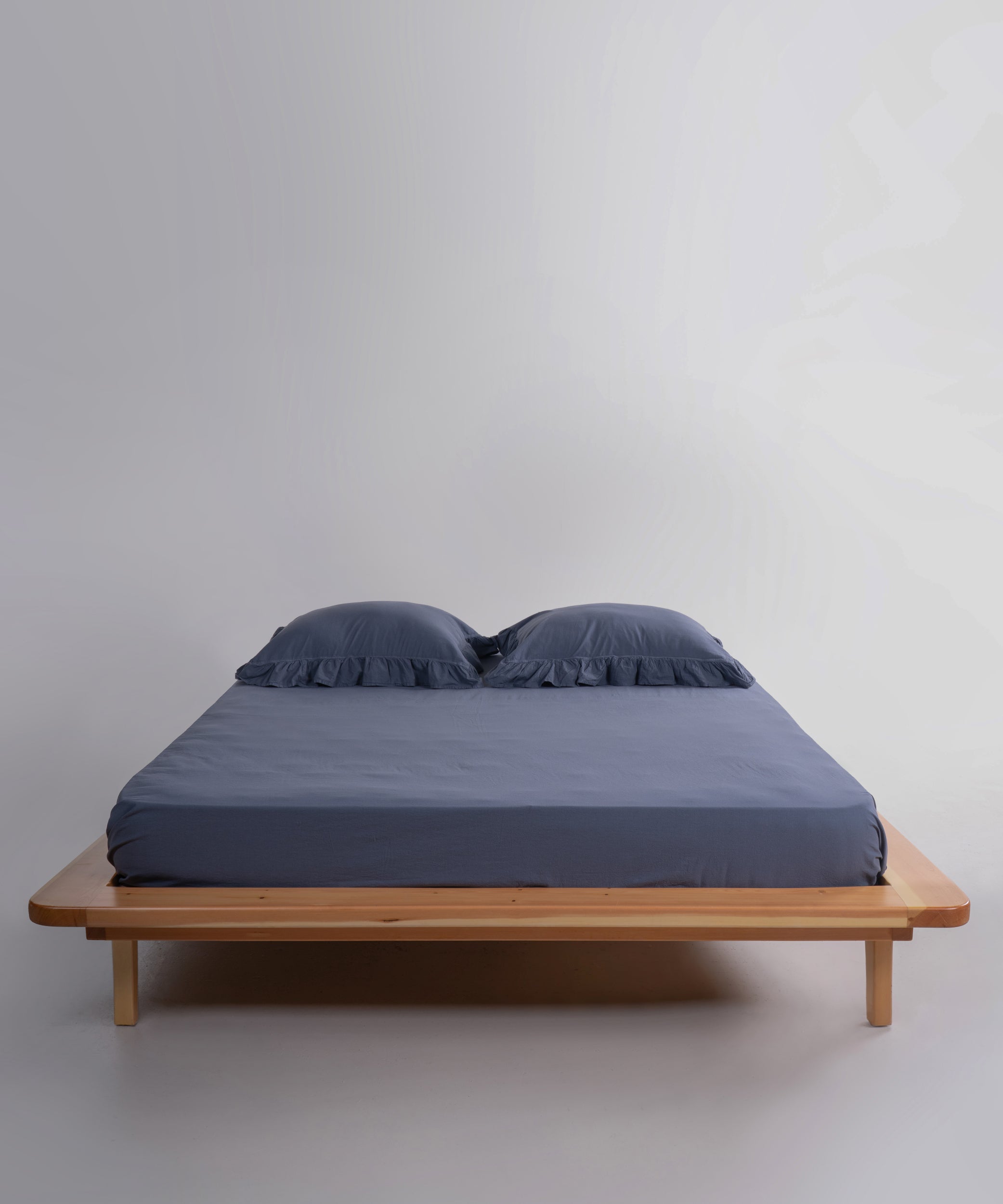 Exclusive Stonewash 100% Yıkanmış Pamuk Nevresim Takımı Natural Grey