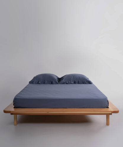 Exclusive Stonewash 100% Yıkanmış Pamuk Nevresim Takımı Natural Grey